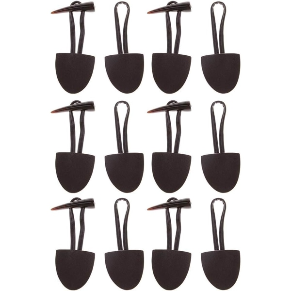 6 par skinnknapper Horn Toggle Duffle-knapper for frakk Kaffe