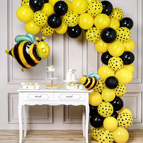 74 delar Little Bee Helium Latex Ballonger för Kid Girl Women Bi