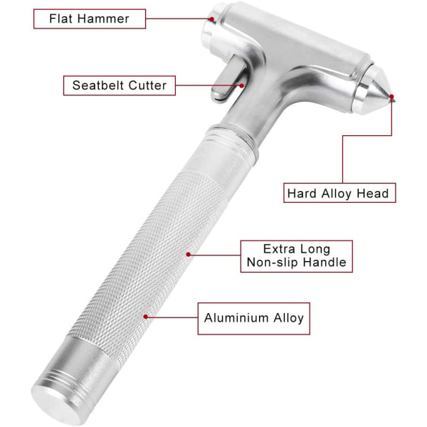 Bils Sikkerhed Hammer, Brandsikkert Metal Nød Hammer w