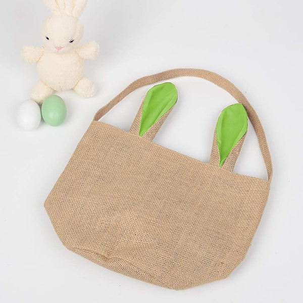 Æg Kurv Ferie Kanin Bunny Trykt Lærred Gave Bære Æg C