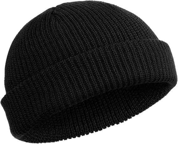 (Sort) Mænd, Hat Baseball Cap Trawler Hat Watch Cap Cuffed Skull H