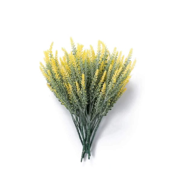 2 stk. Kunstig flok lavender, bryllupsfest hjemmeindretning