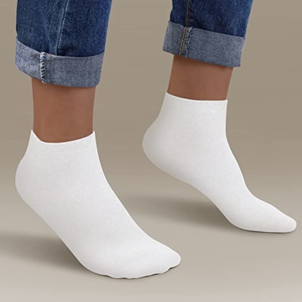 10 pakke hvide sokker Åndbar og behagelig herrebomuld Spor 71dd | Fyndiq