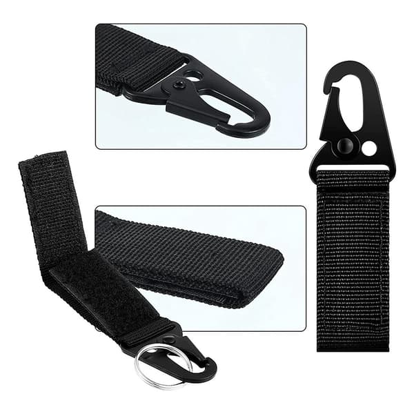 6 st förstorad mun Sling Clasp Olecranon Hook, bälte nyckel