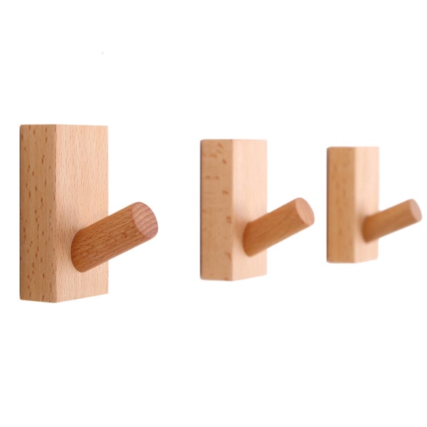 3 Pack Wood Hangers Compatible Coat Hooks Wooden Coat Hooks