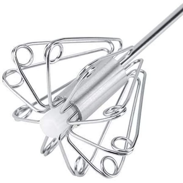 Egg Beater Roterende Visp - Rustfritt Stål Rustfritt Holdbart R