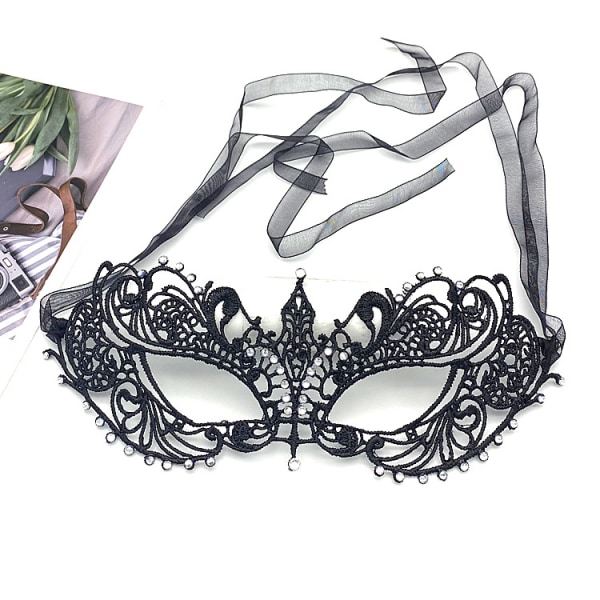 Fest Blonder Maske Halloween Halv Ansigt Styling og Sexet Kostume Par