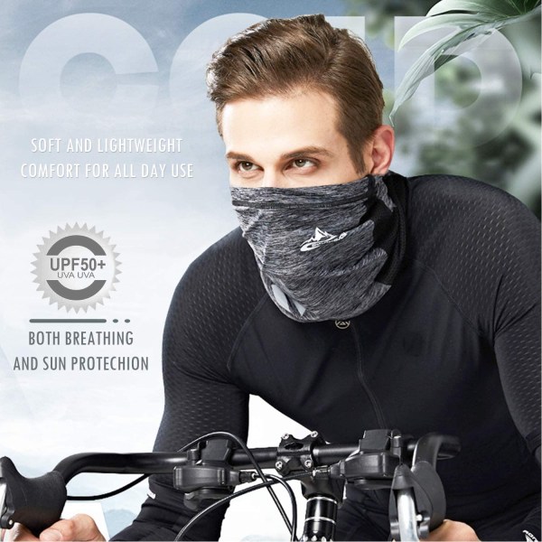 Multifunktionel Halsvarmer Maske Halstørklæde Unisex Halsvarmer Halstørklæde UV