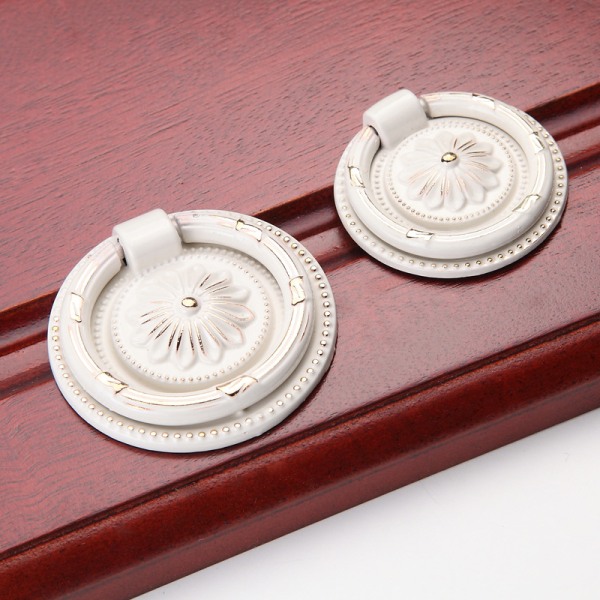 Ring Pulls Circle Knobs, Retro Invisible Hardware Cabinet Kn