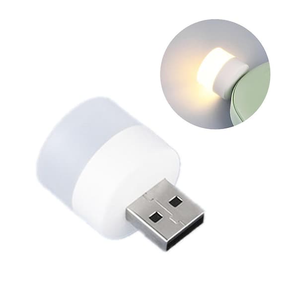 4 stk bærbar LED mini nattlys USB 5V øyebeskyttelse bordlampe