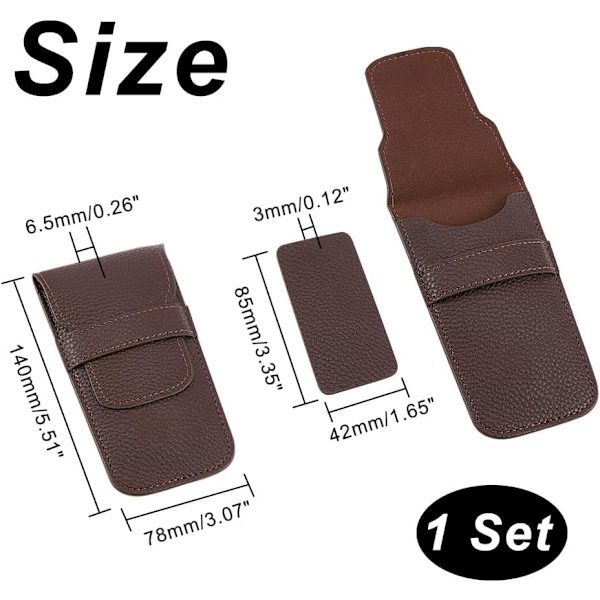 Bärbar klockorganisatör presentpåse unisex enkel fog konstläder