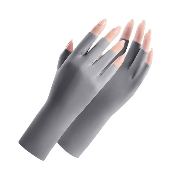 Sommer UV-beskyttende handsker Halv finger solbeskyttelse åndbar