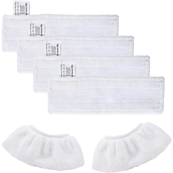 Kit of 4 Microfiber Cloths Replacement Wipes & 2 Microfiber Cloth