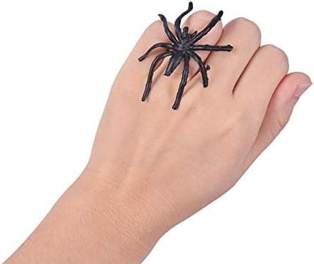 200 stk edderkoppringer Halloween-ringer for barnas fest