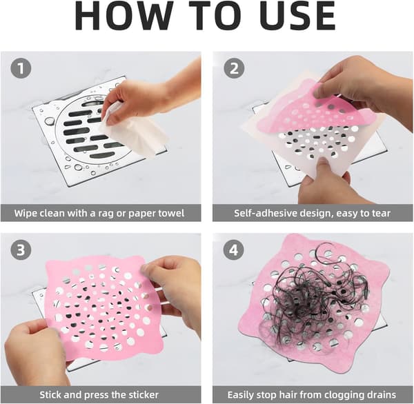 Engangs-hårstop til bruser, 15 stk. Engangs-hårstop til bruser