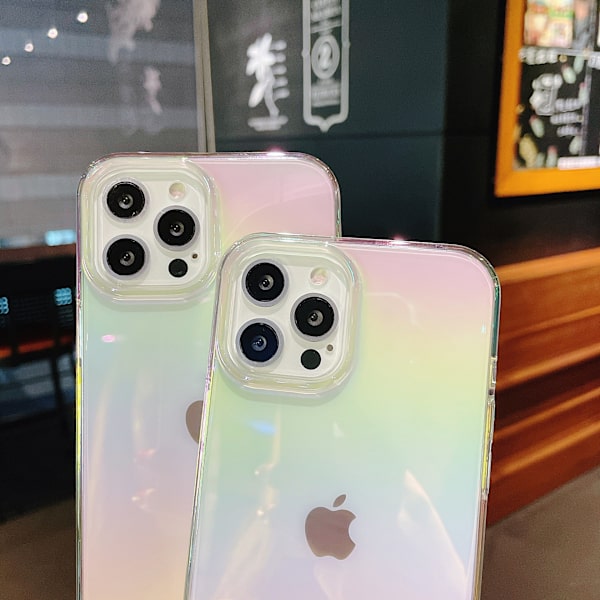 Laser Regnbue Kompatibel med iPhone 13 Pro Max 6,7 Tommer
