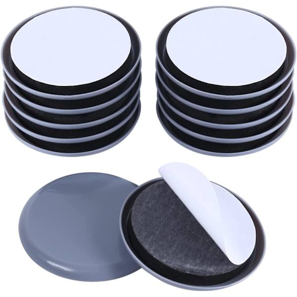 Möbelschieber für Teppich Blau, 4er Pack 4CM Selbstklebende Möbel