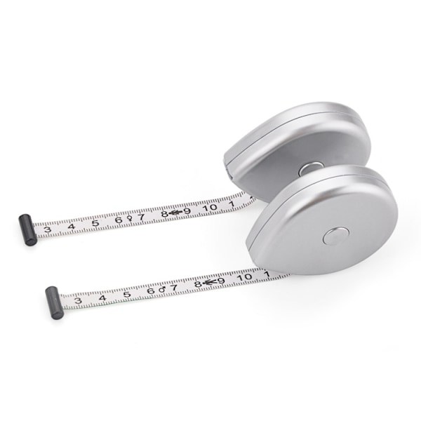 2 st Fitness måttband för mätning av kropp/fett + BMI Vit
