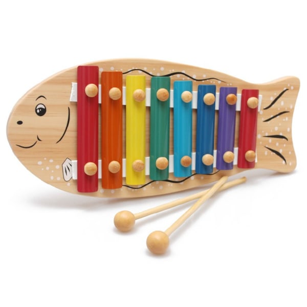 Kouluttava puinen lelu vasaralelulla 8 Notes puinen ksylofoni