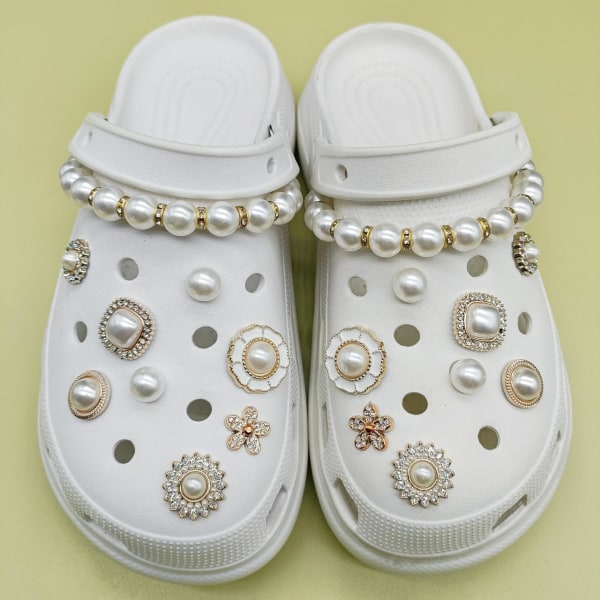 Perle avtakbar sko blomst (unntatt sko), sko sjarm dekora