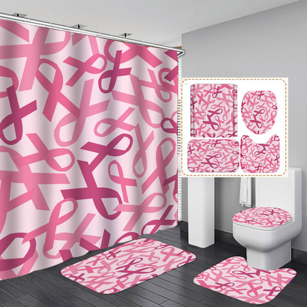 Shower Curtain+Bath Mat Set (C)