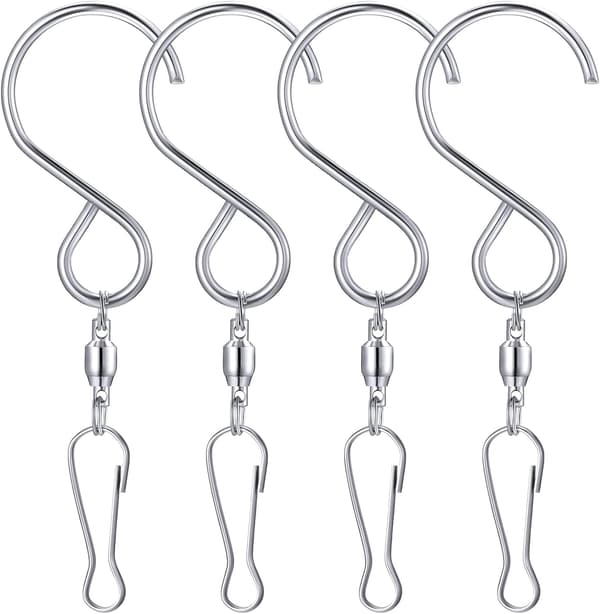 Festartiklar (4-pack) Svängbara Krokar med Clips