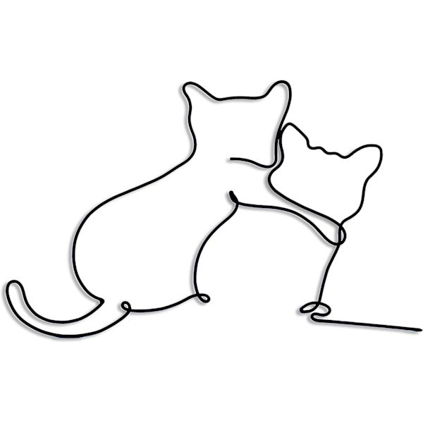 Metallisk kattväggdekor | Kattväggkonst | Metallväggkonst | Minimalistisk