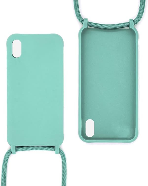 Lanyard Case kompatibel med iPhone 15 Pro Max - Grøn
