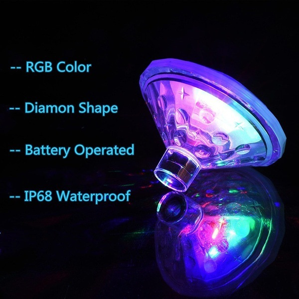 LED-badkarlampa för pool