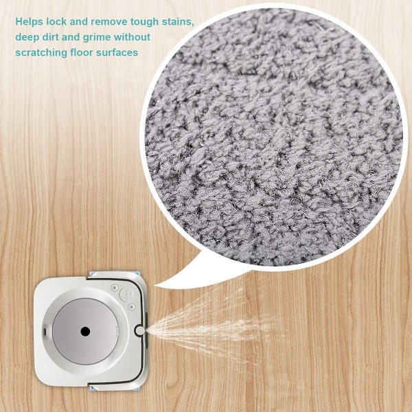 Sett med 4 gjenbrukbare, vaskbare mopper for Braava Jet M6134