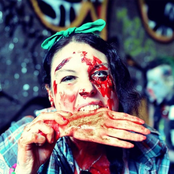 Halloween Blood Rekvisitter Fake Scary Severed Hand Broken for Haunted