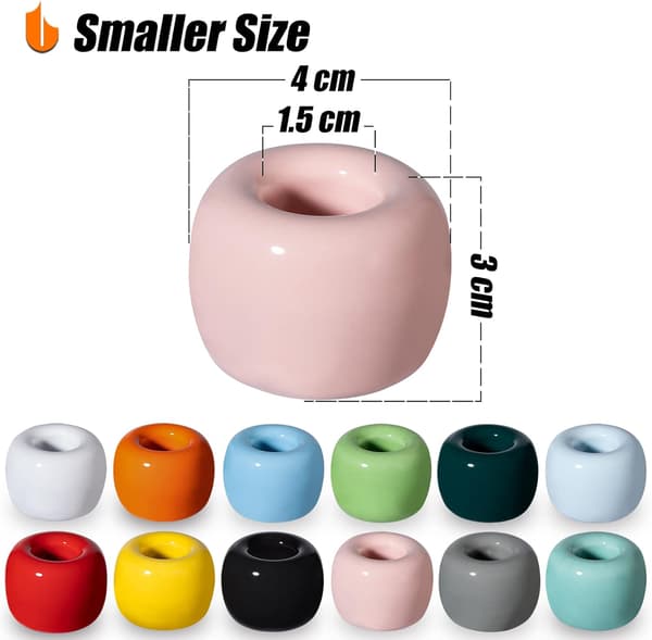 Elegant Mini Keramik Tandbørsteholder Stativ til Badeværelse Van