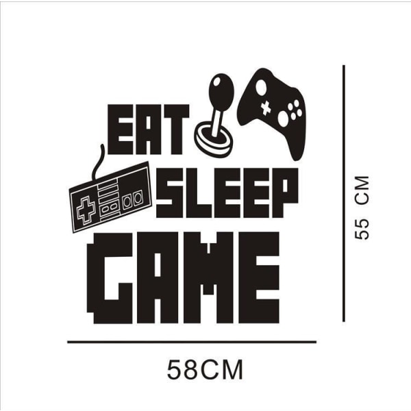 Game Room Wall Stickers Veggmalerier Gamer Wall Decals Plakat for Chil