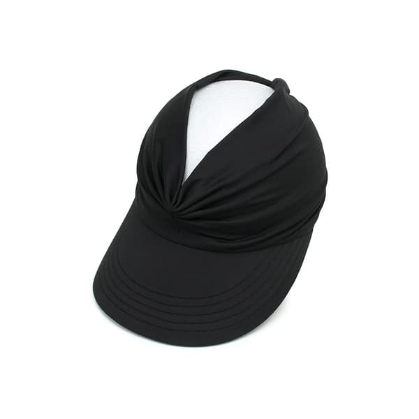 Solskärm Hatt Dam Bred Brätte Sommar UPF 50+ UV-skydd (Black)