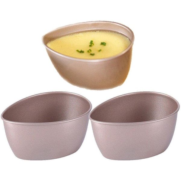 Tjockare kolstål ångad ägg skål non-stick frukost omelett mögel DIY bakverktyg för kök lätt att rengöra