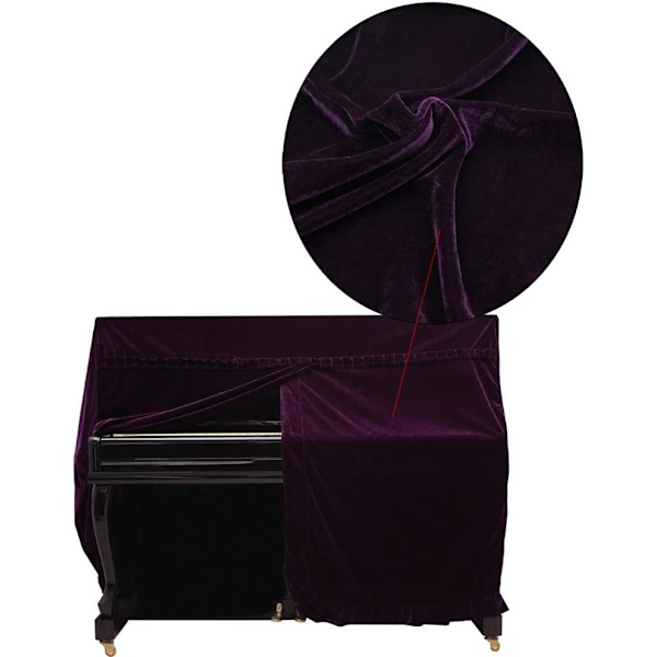 Violetti samettipianopeite flyygelipeite täysi pianopeite Fab