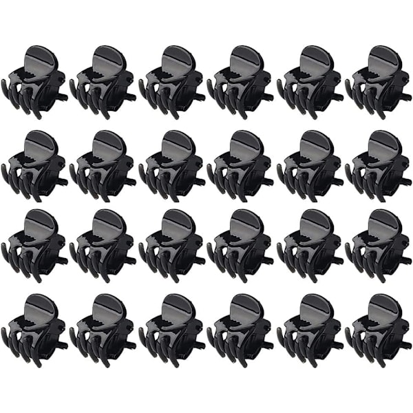 24 kpl Mini Hiuspinnit, 1,5 cm Pienet Muoviset Liukumattomat Hiuspinnit