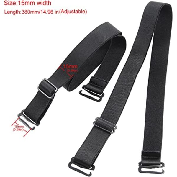 Lingerietillbehör 15mm(Set om 3) Justerbar axelrem E