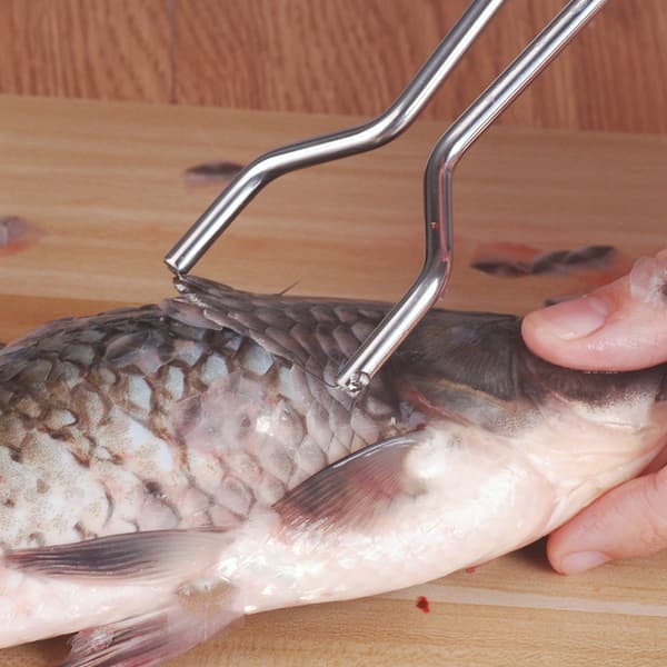 Fiskfjellsfjerner i rustfritt stål, skrapeplaner, fiskeskrape S