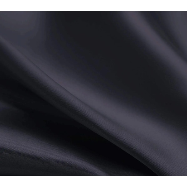 Silke satin pudebetræk til hår og hud (sort, 20x36 tommer) Sl