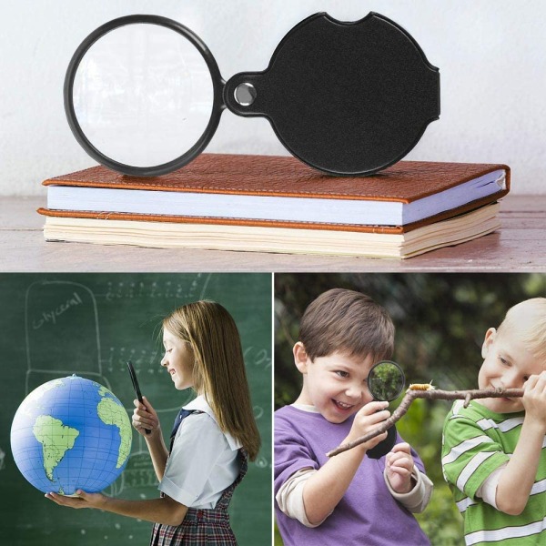 5 kpl Mini-lukulase Taskulasku x10 Taitettava tasku