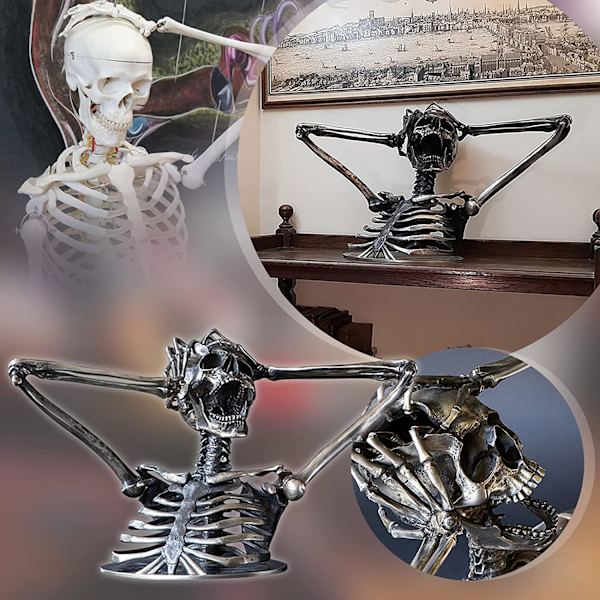 Bryt reglene Madness Skeleton Bust Sculpture, Breaking Al