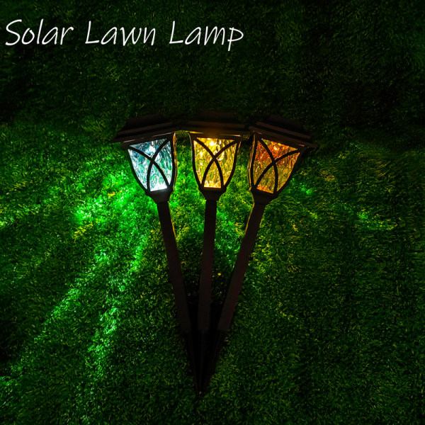 (Lämmin valo) Solar Pathway -valot (2 kpl) - Ulkokäyttöön tarkoitetut LED-valot,