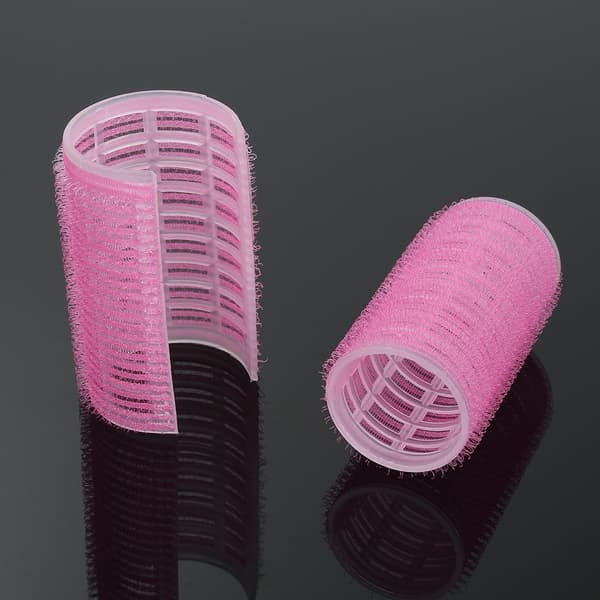 2-pack Plast Hårullspolar Lockar Lugg Självhäftande Hårullspolar
