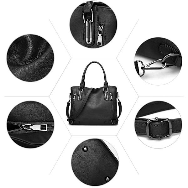 Damer Læder Håndtaske Designer Top-Handle Taske Vintage Tote Cros
