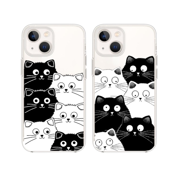 2-pack Skal kompatibelt med Apple iPhone 13 6.1'', Transparent skyddsfodral