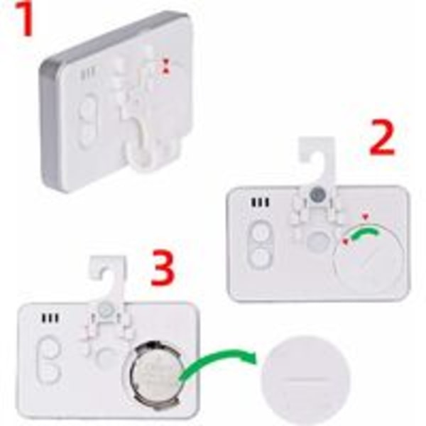 3X Kylskåpstermometer Digital Frys Termometer Kylskåp Termometer Sovrum Vattentät Frys Termometer med LCD-display med krok för temperaturavläsning