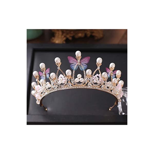 Barnekrystall Hodeplagg Krone Rhinestone Krone Prinsesse Jente