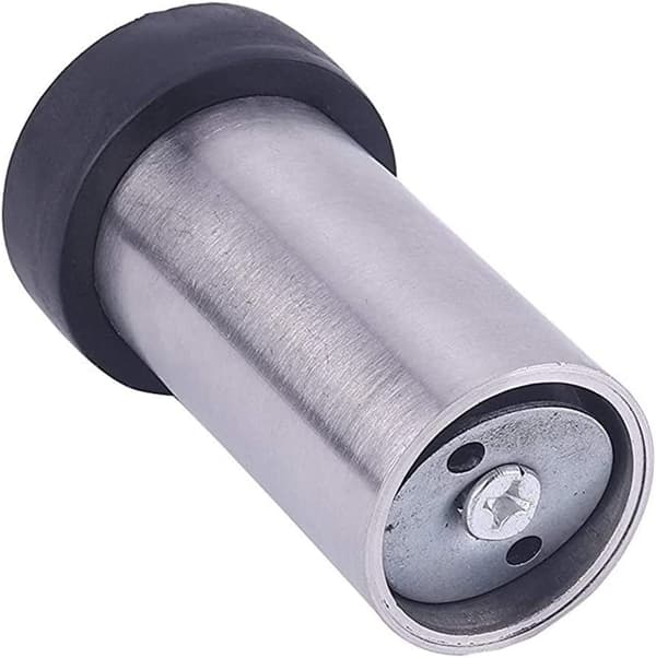 Gulvmonteret dørstopper i rustfrit stål 8 cm