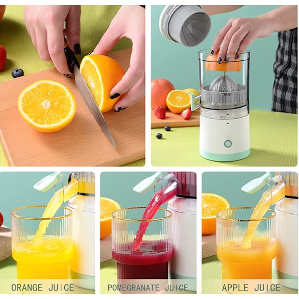 Bærbar automatisk elektrisk juicer 1500mAh oppladbart batteri U